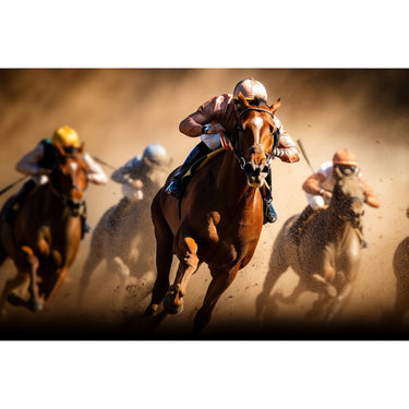 Horse Racing Canvas Print